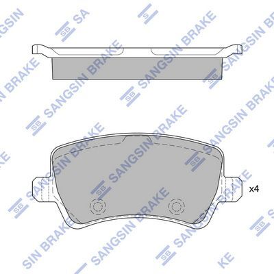 HiQ Rear Brake Pads Set SP2286