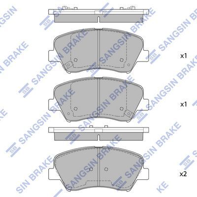 HiQ Front Brake Pads Set SP1400