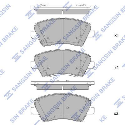 HiQ Front Brake Pads Set SP1842