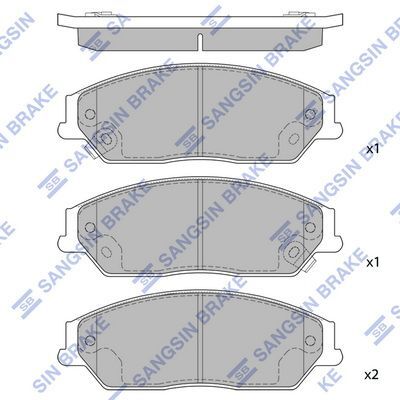 HiQ Front Brake Pads Set SP1590