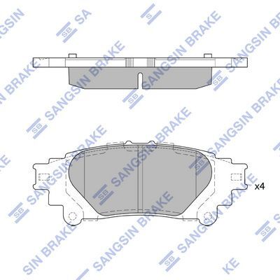 HiQ Rear Brake Pads Set SP4131