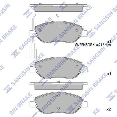 HiQ Front Brake Pads Set SP4083