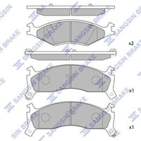 HiQ Front Brake Pads Set SP1070