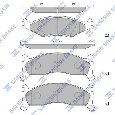 HiQ Front Brake Pads Set SP1070