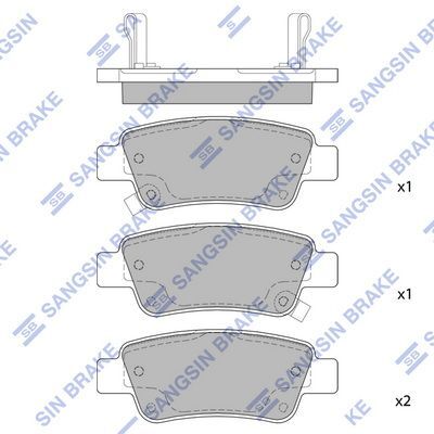 HiQ Rear Brake Pads Set SP1568