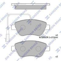 HiQ Front Brake Pads Set SP1201B