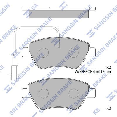 HiQ Front Brake Pads Set SP1201B
