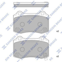HiQ Rear Brake Pads Set SP1587