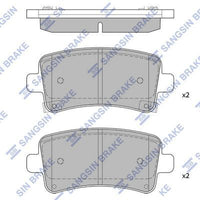HiQ Rear Brake Pads Set SP2135