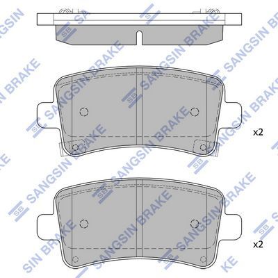 HiQ Rear Brake Pads Set SP2135