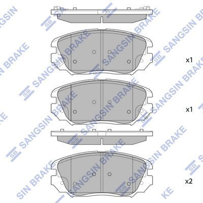 HiQ Front Brake Pads Set SP1402