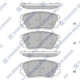 HiQ Front Brake Pads Set SP1402