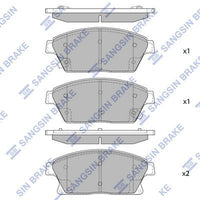 HiQ Front Brake Pads Set SP1480