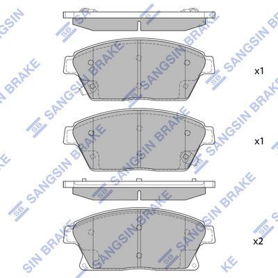 HiQ Front Brake Pads Set SP1480