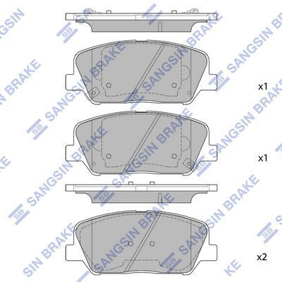 HiQ Front Brake Pads Set SP1721