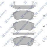 HiQ Front Brake Pads Set SP1567