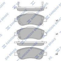 HiQ Front Brake Pads Set SP1567
