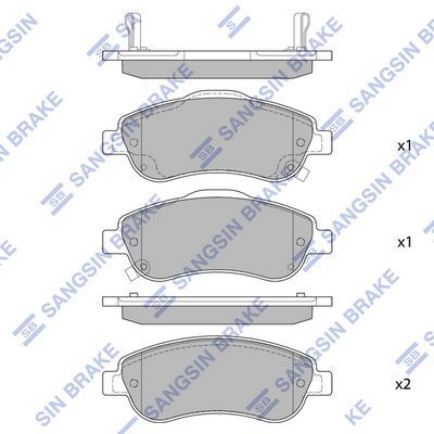 HiQ Front Brake Pads Set SP1567