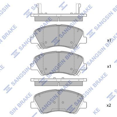 HiQ Front Brake Pads Set SP1399A