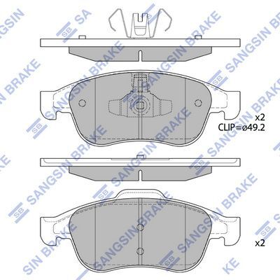 HiQ Front Brake Pads Set SP1390