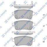 HiQ Rear Brake Pads Set SP1903