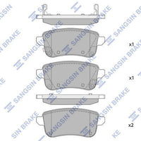 HiQ Rear Brake Pads Set SP1903