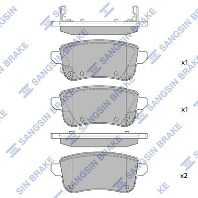 HiQ Rear Brake Pads Set SP1903