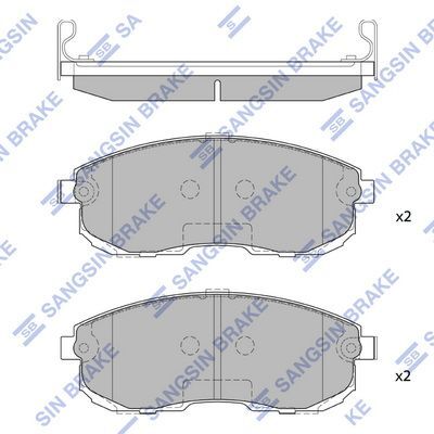 HiQ Front Brake Pads Set SP1107-FA