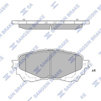 HiQ Front Brake Pads Set SP1728