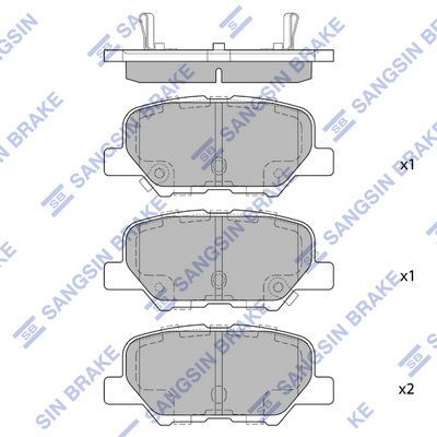 HiQ Rear Brake Pads Set SP1731
