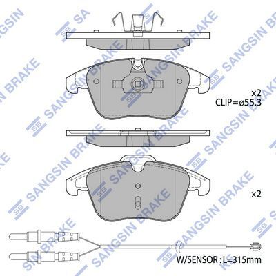 HiQ Front Brake Pads Set SP2207A