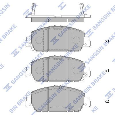 HiQ Front Brake Pads Set SP1779