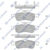 HiQ Rear Brake Pads Set SP4133