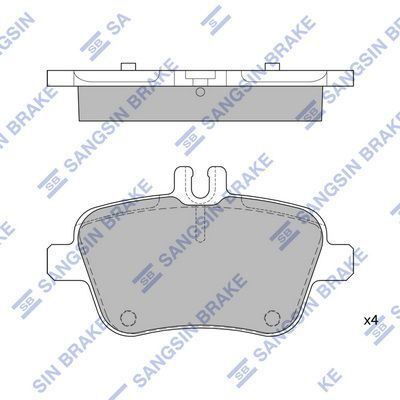 HiQ Rear Brake Pads Set SP1957