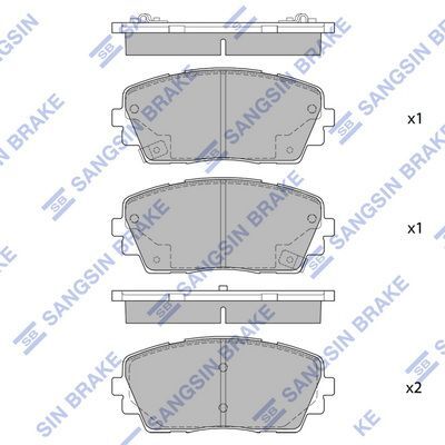 HiQ Front Brake Pads Set SP1405