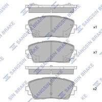 HiQ Front Brake Pads Set SP1405