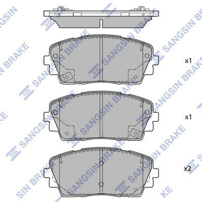 HiQ Front Brake Pads Set SP1405A