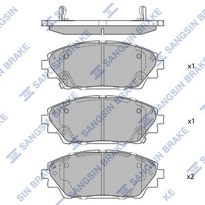 HiQ Front Brake Pads Set SP1729A