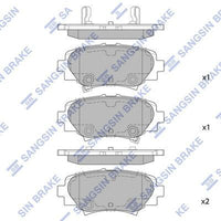 HiQ Rear Brake Pads Set SP1730