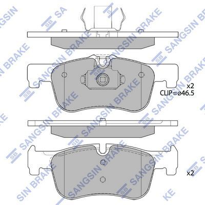 HiQ Front Brake Pads Set SP4043