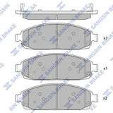 HiQ Front Brake Pads Set SP1676