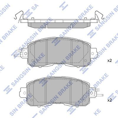 HiQ Front Brake Pads Set SP1765