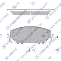 HiQ Front Brake Pads Set SP4008
