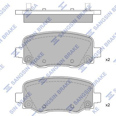 HiQ Rear Brake Pads Set SP1858