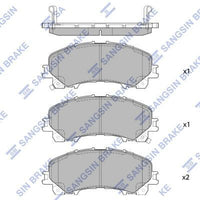 HiQ Front Brake Pads Set SP1714