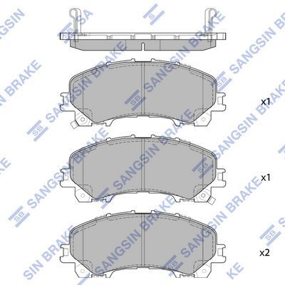 HiQ Front Brake Pads Set SP1714