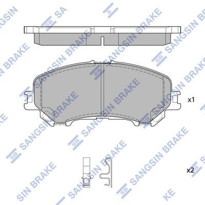 HiQ Front Brake Pads Set SP1715