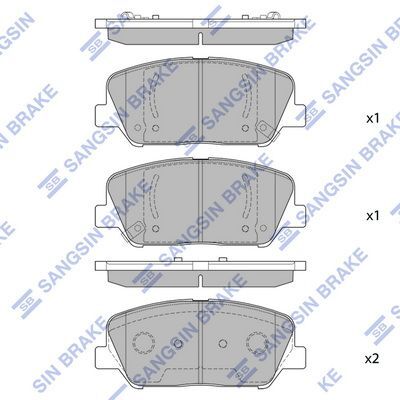HiQ Front Brake Pads Set SP1403