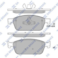 HiQ Front Brake Pads Set SP1886