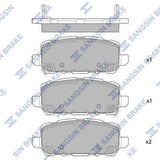 HiQ Rear Brake Pads Set SP4007